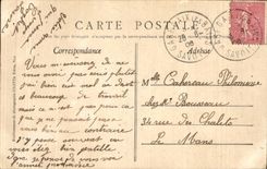 CPA Aix les Bains Falls of Sierroz Gresy Boat the Christophe collomb