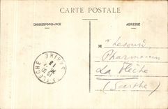 CPA Auxonne Statue of Napoleon 1st