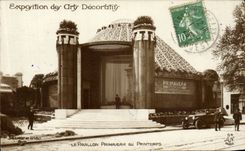 CPA Exposition des Arts DEcoratifs Le pavillon Primavera au Printemps Paris 