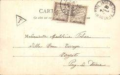 CPA Puy de Dome Large cascade of the Mount Gilds