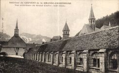 Innen-CPA des Klosters Grance des chartreuse gesehenen External vom grossen Kloster