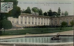 CPA Versailles Large Trianon Exterior facade Main staircase