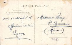 CPA Versailles Large Trianon Exterior facade Main staircase