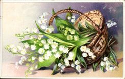 CPA Phantasie bluht Lilie des Tales