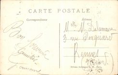 CPA Paris the large wheel and the Eiffel tower