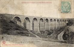 CPA the viaduct of Fouillerie close Bridge d4ouilly