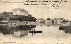 CPA Sands the castle and the Sarthe