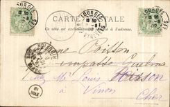 CPA Lourdes Basilica and rosary