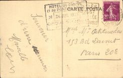 CPA Gavarnie the large cascade and the bridge of snow