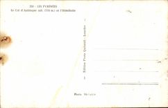 CPA der Kragen von Aubisque und Hotel handeln