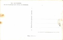 CPA der Kragen von Aubisque und Hotel handeln