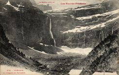 Interior CPA of the circus of Gavarnie