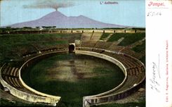 CPA Italy Italia Pompei the anfiteatro