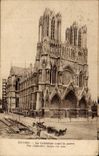 CPA Reims the cathedral before the war