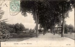 CPA Tours Le parc Mirabeau