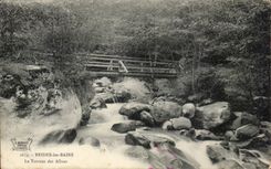 CPA Supports les Bains the torrent of Allues