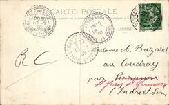 CPA Supports les Bains the torrent of Allues