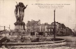 CPA Reims in the ruins after the retirement of German