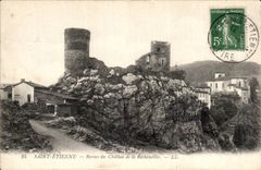 CPA Saint Etienne Ruins of the castle of Rochetaillee