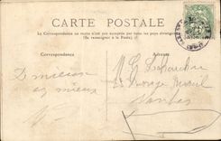 CPA La Rochelle Eingang des Hafens