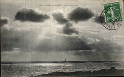 CPA die Bucht von Str Malo zum Mondschein