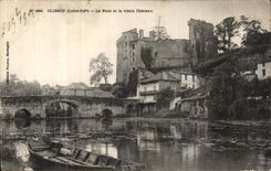 CPA Clisson die Brucke und das alte Schloss