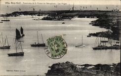 CPA Beg meil panorama of the point of the semaphore beaches