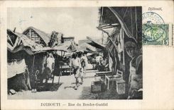 CPA Dimensions of Somalis Djibouti Rue of Bender Guedid