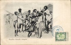 CPA Dimensions of Somalis Djibouti FAmilles Somalis campees