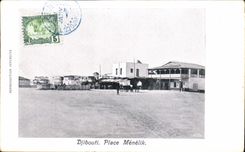 CPA Dimensions of Somalis Djibouti Marche Menelik