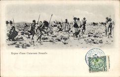 CPA Dimensions of Somalis Djibouti Repos of a Somalis caravan