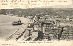 CPA die Nizza Ansicht vertreten vom Schloss