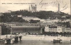 CPA Lyon Slope and church of Fourviere