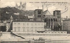 CPA Lyon Church of Fourviere and church St Jean