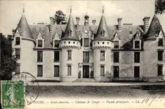 CPA Environs de Tours Saint avertin Chateau de Conge Facade principale