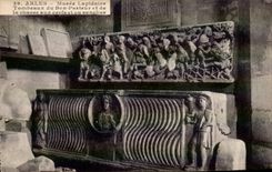 CPA concise Arles Museum Tombs of Good Pasteur and hunting for the stags and wild boar