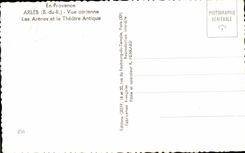 CPA Arles Seen air the arena and the ancient theater