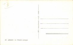 CPA Arles the ancient theater