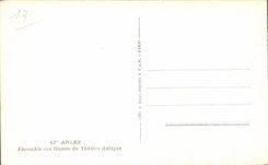 CPA Arles Together of the ruins of the ancient theater