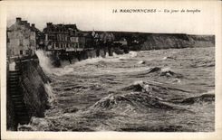 Arromanches CPA Un jour de tempete