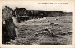Arromanches CPA Un jour de tempete