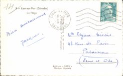 Lion sur Mer CPA the beach