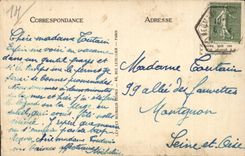 Lion sur Mer CPA villas towards Hermanville