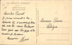 Lisieux CPA Strasse Aristide Briand