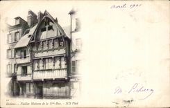 Lisieux CPA alte Hauser der Hauptstrasse