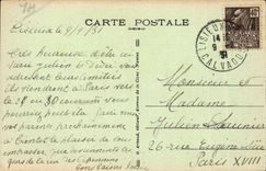 Lisieux CPA setzt Thiers (Winkel der Hauptstrasse) ein altes Haus an der Unterseite die Kathedrale