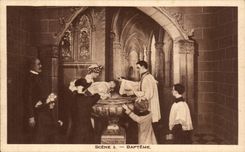 Lisieux CPA Diorama von Sainte Therese der Kind Jesus-Religion-Taufe