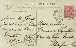 Lisieux CPA die Strasse mit Saubohnen