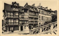 Lisieux CPA Strasse mit dem Behalter