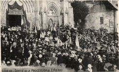 Lisieux CPA verliess die Prozession von Str Pierre